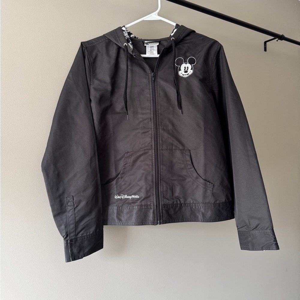 Disney Unisex Black Raincoat with Mickey Mouse Design